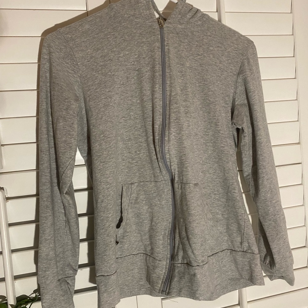 grey zip up - Picture 3 of 3